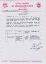 दरभाउपत्र स्वीकृत गर्ने आशयको सूचना। 