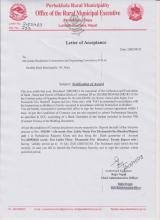 LETTER OF ACCEPTANCE.