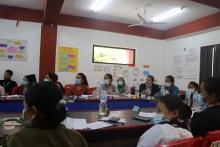 पूर्वखोला गाउँपालिकामा एक हप्ता सम्म  चल्ने  बृहत पोषण विशेष कार्यक्रम सम्बन्धी स्वास्थ्य कर्मीहरुको लागि आधारभूत क्षमता विकास कार्यक्रमको पाचौं  दिन तयार पारिएको उपचारात्मक खानाबाट शिघ्र कुपोषणको उपचार (अभ्यास सहित), निर्देशन, स्थानान्तरण, प्रेषण र अनुगमन भेट (अभ्यास सहित), गर्भवती तथा सुत्केरी महिलामा हुने शिघ्र कुपोषणको व्यवस्थापन आदि विषय सम्बन्धी तालिम गरी कार्यक्रम गर्दै |