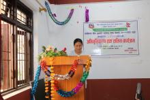 आज मिति २०७९/०१/०९ गते शुक्रबारको दिन  यस पूर्वखोला गाउँपालिकाको सभा हलमा पूर्वखोला गाउँपालिका स्वास्थ्य शाखाको आयोजनामा  ३ दिन सम्म चल्ने SMNH ROAD MAP 2030 गर्भावस्था देखि सुत्केरी अवस्था सम्म सेवाको निरन्तरताको लागि जनप्रतिनिधि र स्वास्थ्य कर्मीहरुको लागि अभिमुखीकरण कार्यक्रमको शुभारम्भ भएको छ |