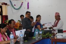   आज मिति २०७९/०२/०५ गतेका दिन पूर्वखोला गाउँपालिकाका नव निर्वाचित जनप्रतिनिधिहरुलाई बधाई ज्ञापन तथा प्रमाण पत्र वितरण कार्यक्रम सम्पन्न भएको छ |