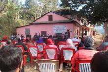 पूर्वखोला गाउँपालिकाको परिसरमा  सार्वजनिक सुनुवाई कार्यक्रम