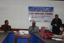 आज मिति २०७८/०८/२८ गते मङ्गलबारको दिन यस पूर्वखोला गाउँपालिकाको सभा हलमा २०७८ मंसिर २८ गते देखि पौष ६ गते सम्म चल्ने    'दिगो विकासका लागि उन्नत सम्बन्ध' भन्दै मेलमिलाप सम्बन्धी आधारभूत तालिम पूर्वखोला गाउँपालिकाको आयोजनामा प्राकृतिक श्रोत द्वन्द रुपान्तरण केन्द्र, नेपालको सहजिकरणमा  शुभारम्भ भएको छ |
