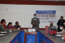 आज मिति २०७८/०८/२८ गते मङ्गलबारको दिन यस पूर्वखोला गाउँपालिकाको सभा हलमा २०७८ मंसिर २८ गते देखि पौष ६ गते सम्म चल्ने    'दिगो विकासका लागि उन्नत सम्बन्ध' भन्दै मेलमिलाप सम्बन्धी आधारभूत तालिम पूर्वखोला गाउँपालिकाको आयोजनामा प्राकृतिक श्रोत द्वन्द रुपान्तरण केन्द्र, नेपालको सहजिकरणमा  शुभारम्भ भएको छ |