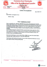 LETTER OF ACCEPTANCE.