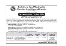 INVITATION FOR ONLINE BIDS